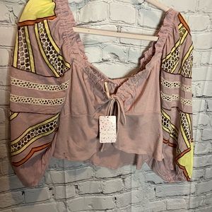 Free People Sunrise Sunset Top. NWT